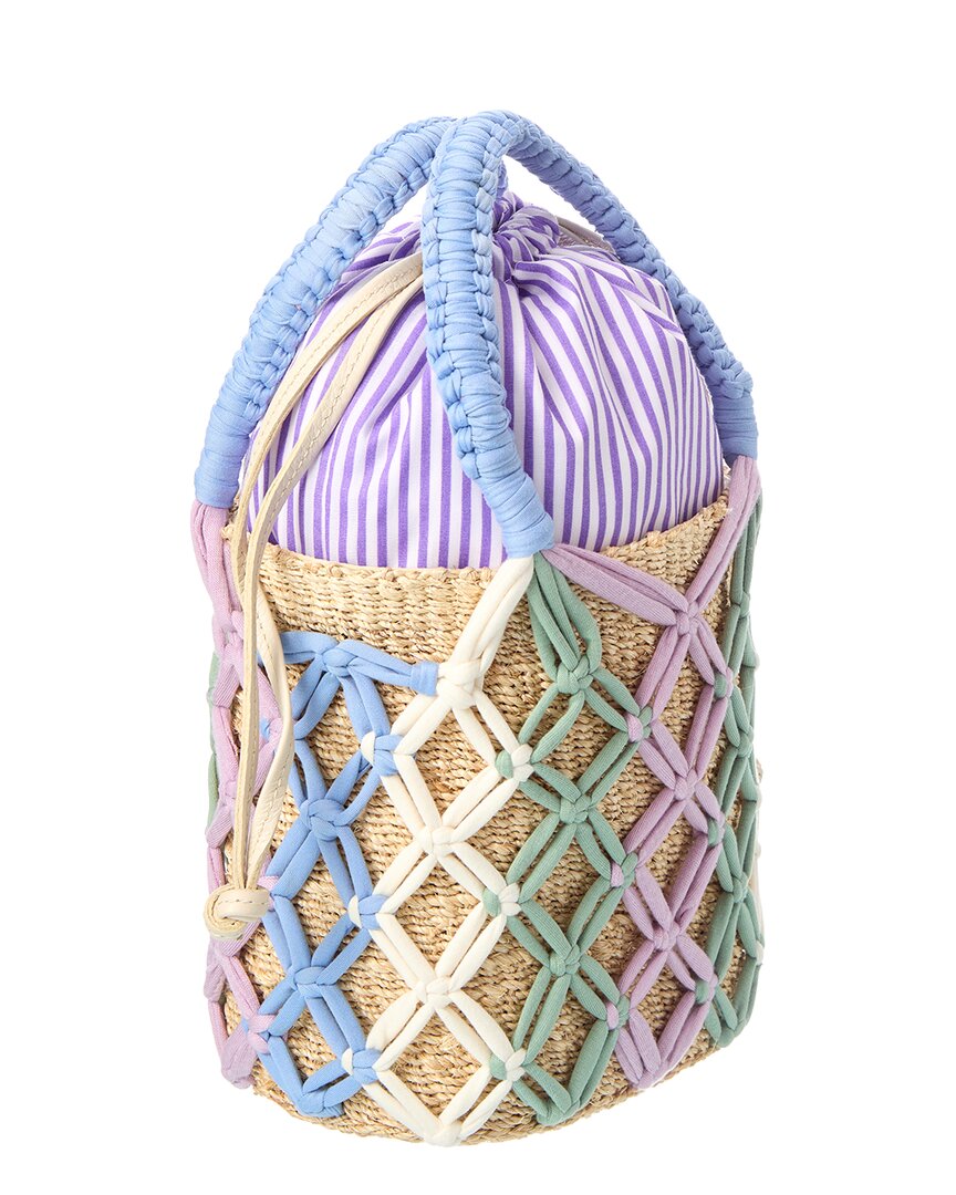 Rafé Michelle Straw Bucket Tote