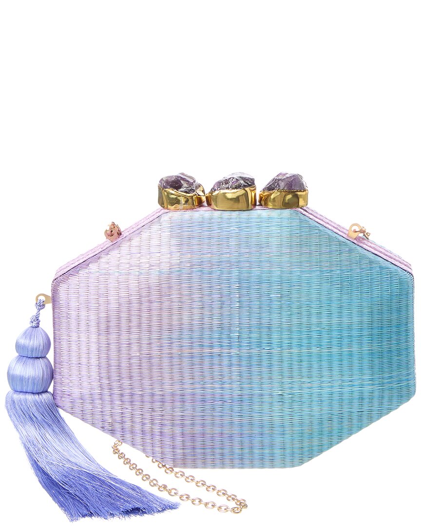 Rafé Sofia Straw Clutch