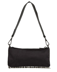 Reiss Francesca Fringe Satin Shoulder Bag