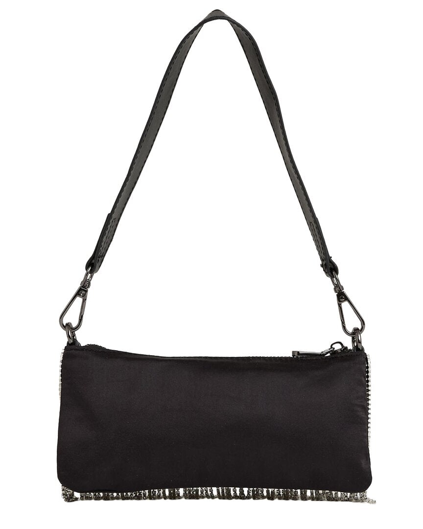Reiss Francesca Fringe Satin Shoulder Bag