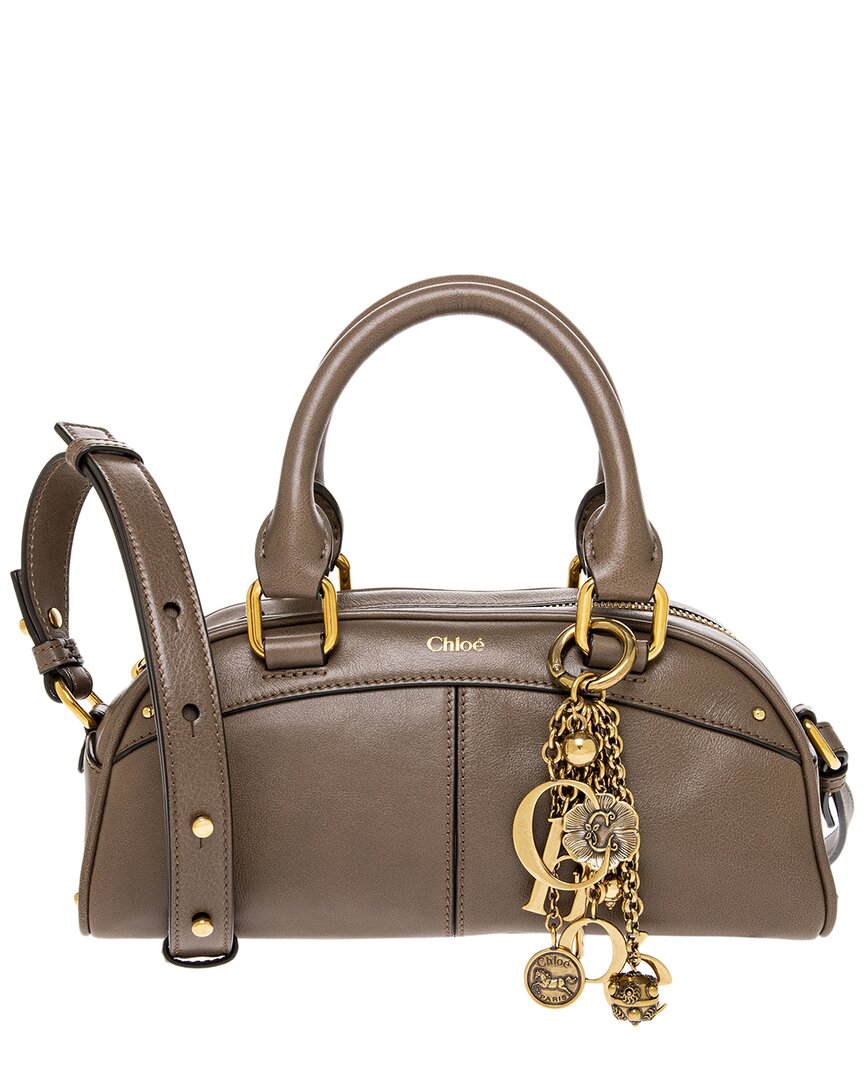 Chloé Chloé Small Leather Bowling Bag