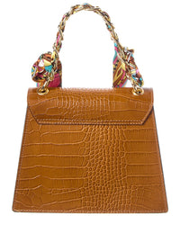Italian Leather Top Handle Shoulder Bag