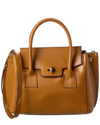 Italian Leather Top Handle Tote