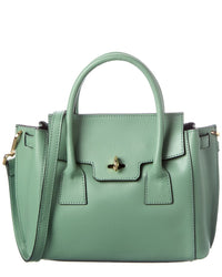 Italian Leather Top Handle Tote