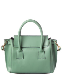 Italian Leather Top Handle Tote