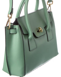 Italian Leather Top Handle Tote