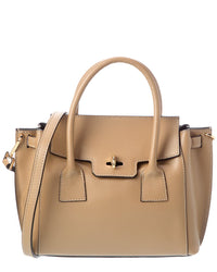 Italian Leather Top Handle Tote