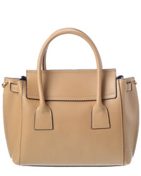 Italian Leather Top Handle Tote