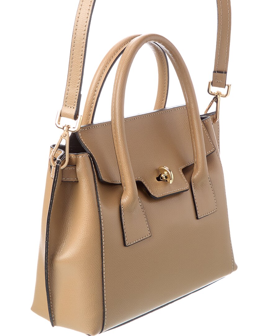 Italian Leather Top Handle Tote