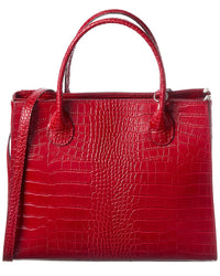 Italian Leather Top Handle Tote