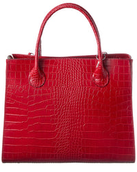 Italian Leather Top Handle Tote