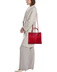 Italian Leather Top Handle Tote