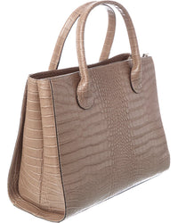 Italian Leather Top Handle Tote