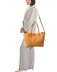 Italian Leather Top Handle Tote