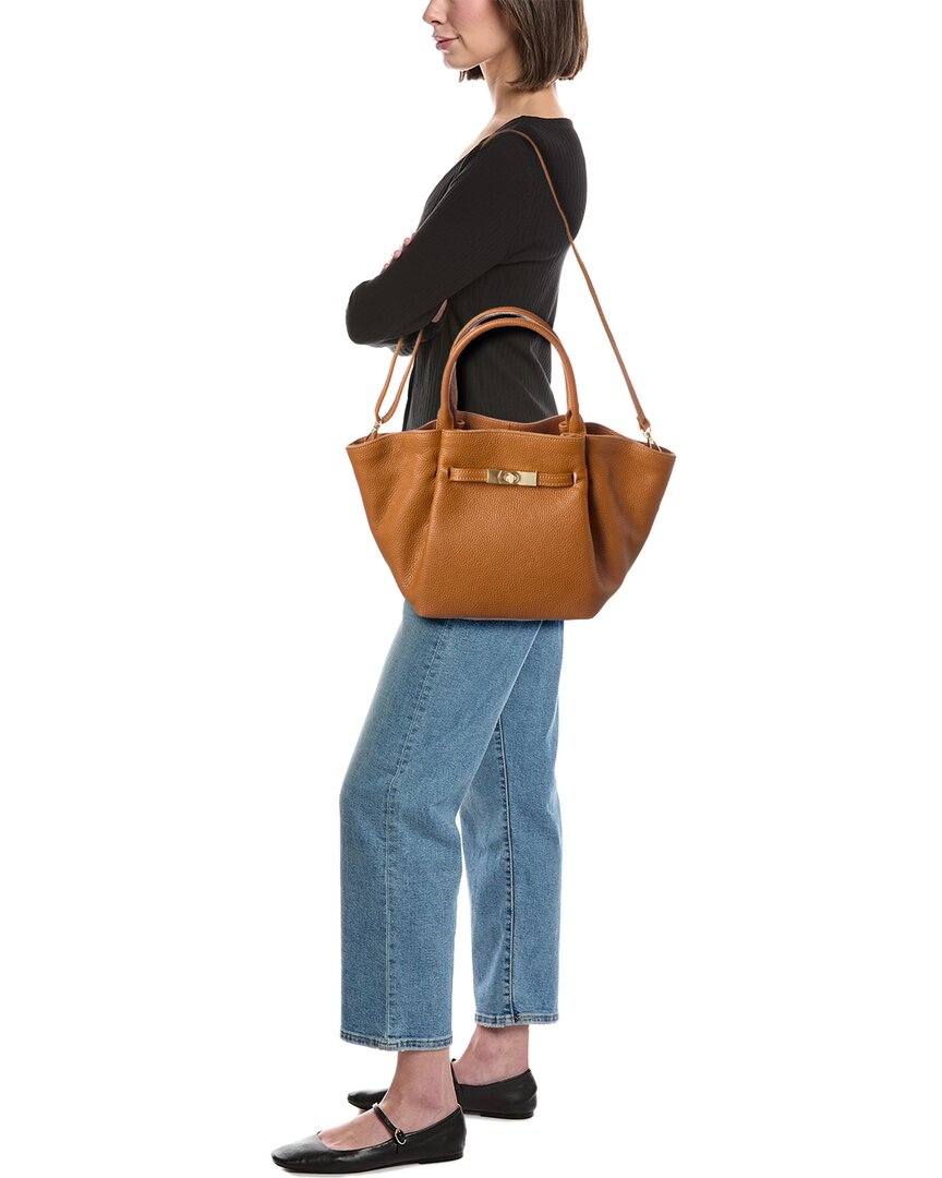 Italian Leather Top Handle Tote