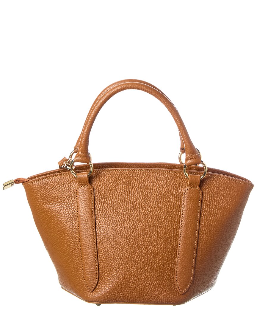 Italian Leather Top Handle Tote