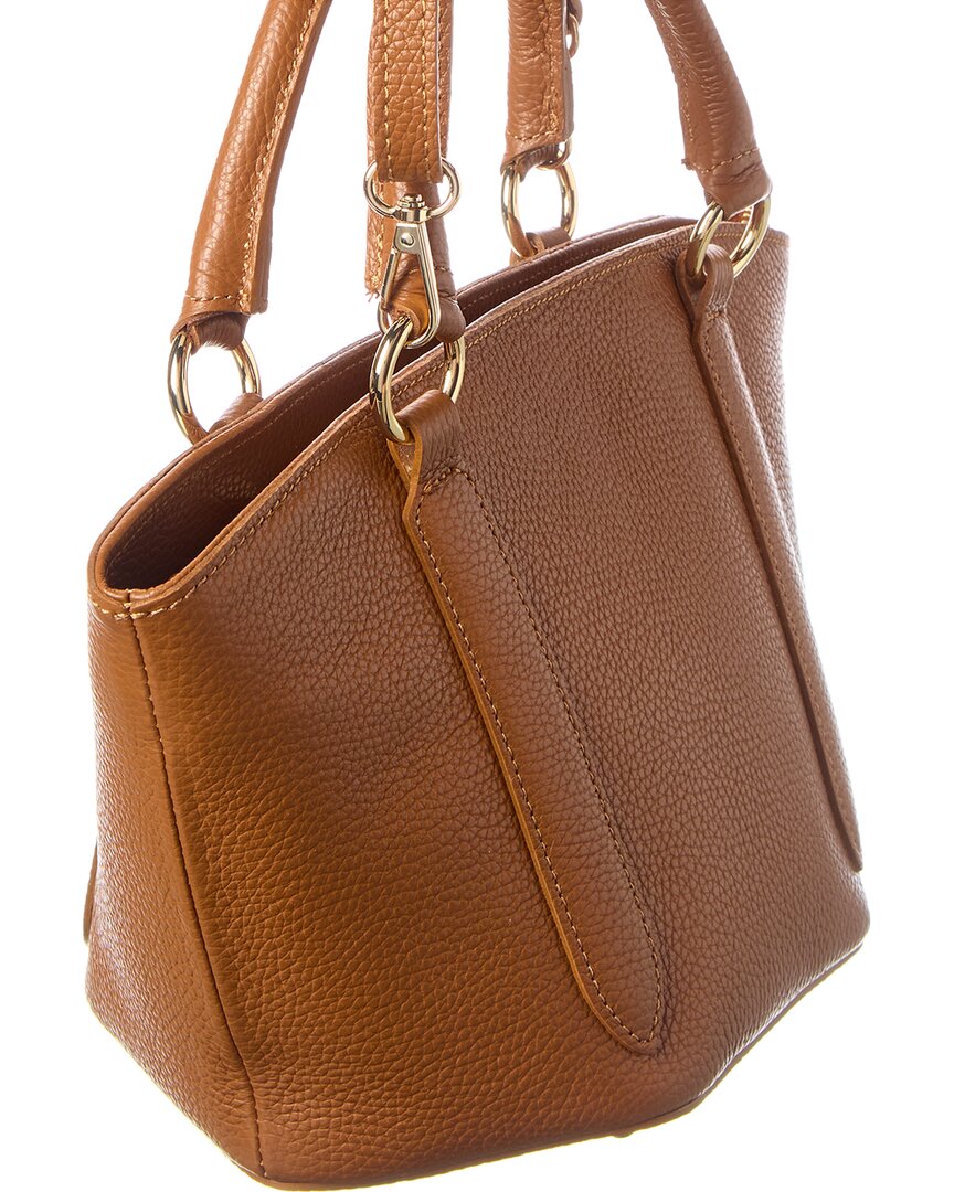 Italian Leather Top Handle Tote