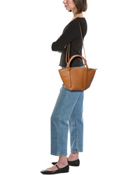 Italian Leather Top Handle Tote