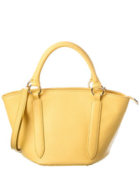 Italian Leather Top Handle Tote
