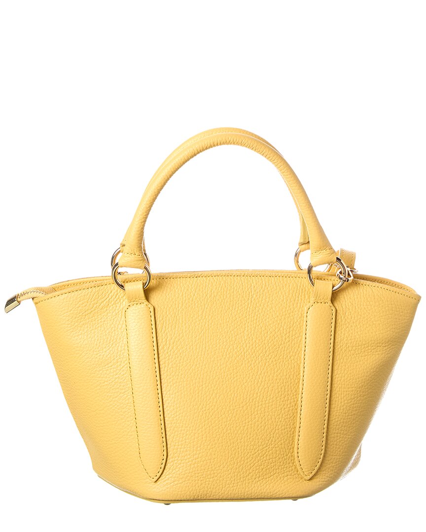 Italian Leather Top Handle Tote