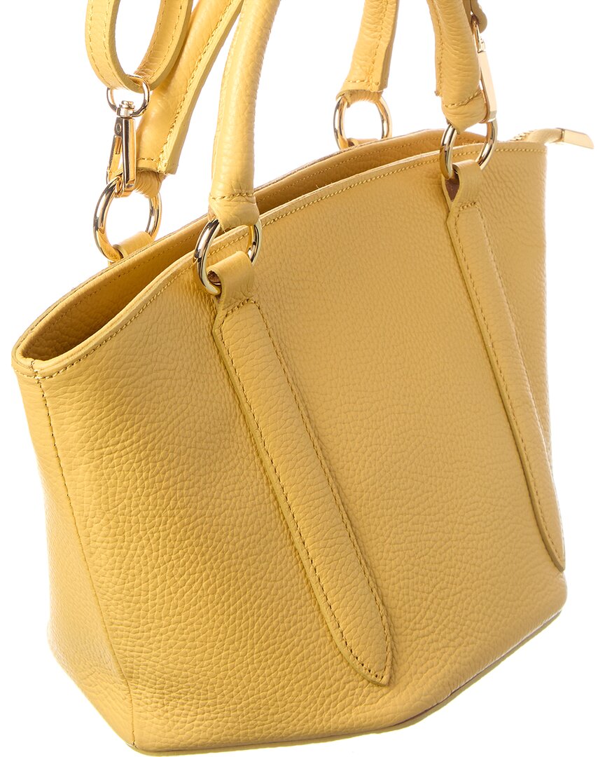 Italian Leather Top Handle Tote