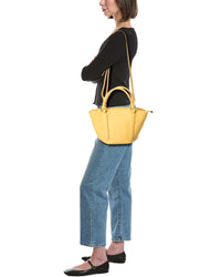 Italian Leather Top Handle Tote