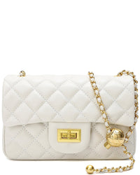 Tiffany & Fred Paris Quilted Sheepskin Leather Crossbody