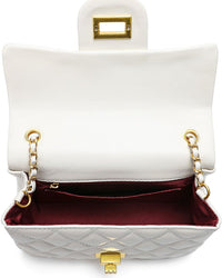 Tiffany & Fred Paris Quilted Sheepskin Leather Crossbody