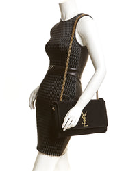 Saint Laurent Saint Laurent Medium Kate Reversible Leather & Suede Shoulder Bag