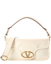 Valentino Vlogo Signature Leather Shoulder Bag