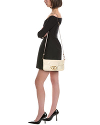 Valentino Vlogo Signature Leather Shoulder Bag