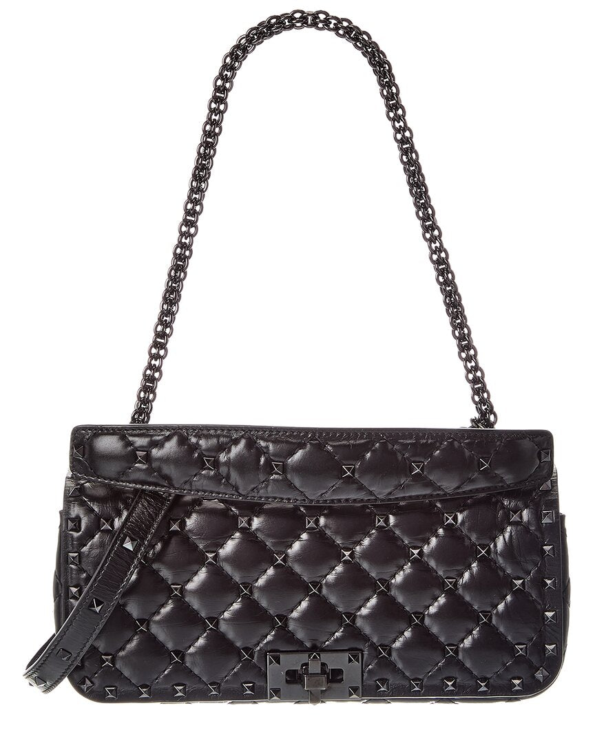 Valentino Rockstud Quilted Leather Shoulder Bag