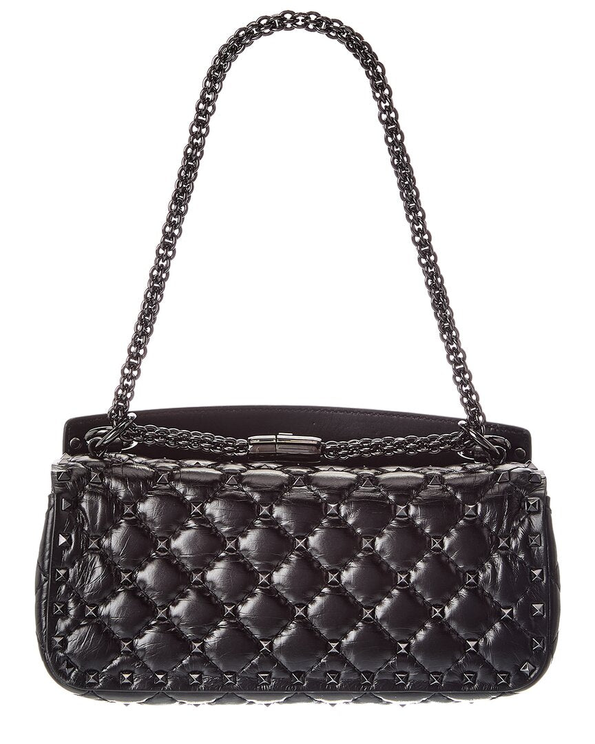 Valentino Rockstud Quilted Leather Shoulder Bag