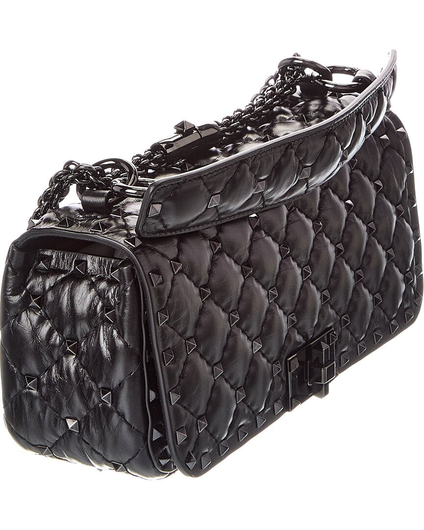 Valentino Rockstud Quilted Leather Shoulder Bag