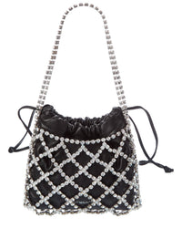 Off-White™ Off-White Leather & Crystal Shoulder Bag