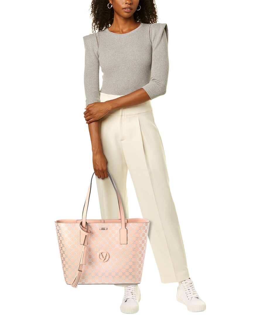 Valentino By Mario Valentino Soho Monogram Leather Tote