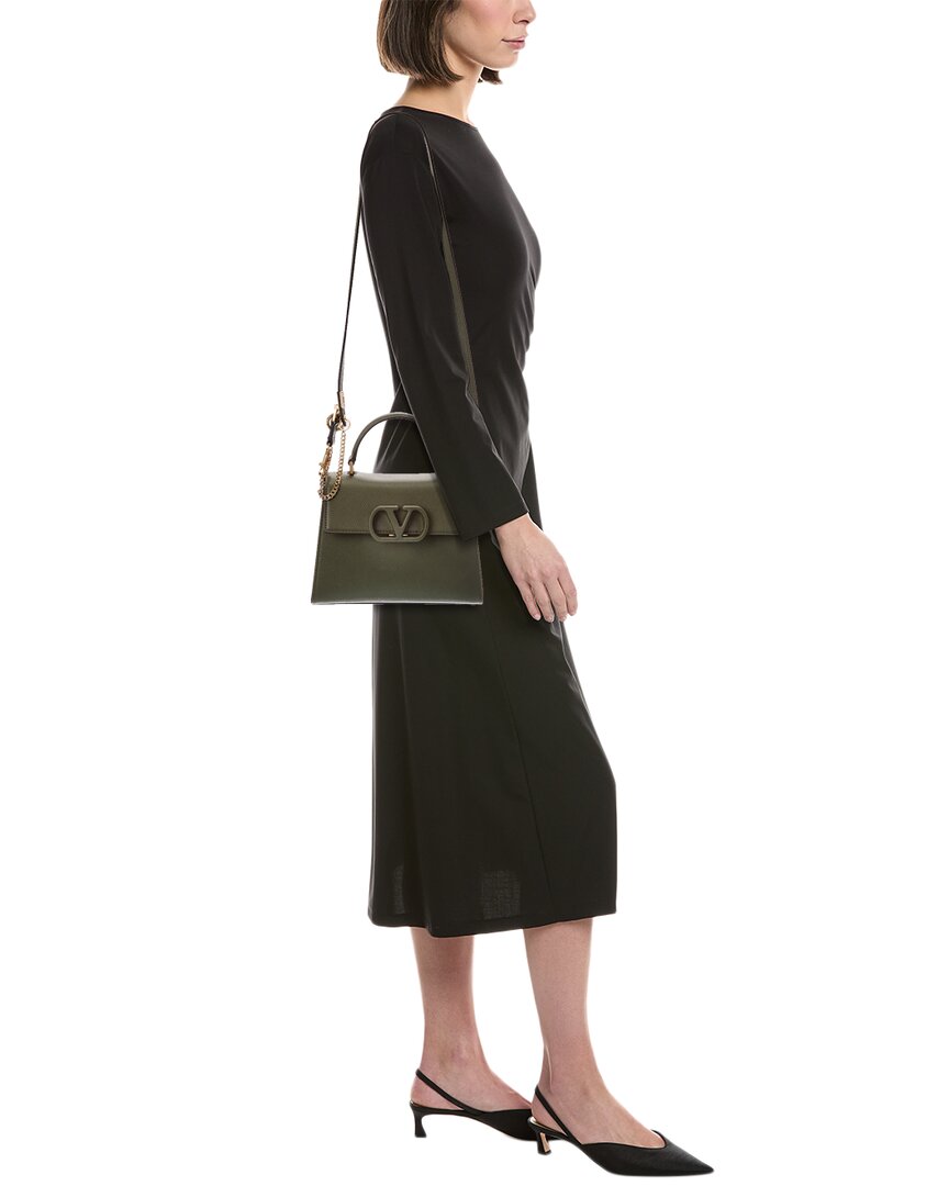 Valentino Valentino Vsling Leather Shoulder Bag