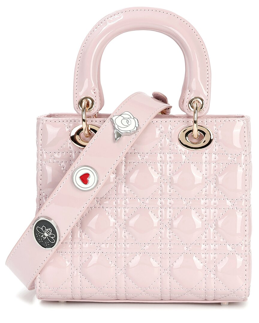 Tiffany & Fred Paris Tiffany & Fred Paris Mini Quilted Patent Satchel
