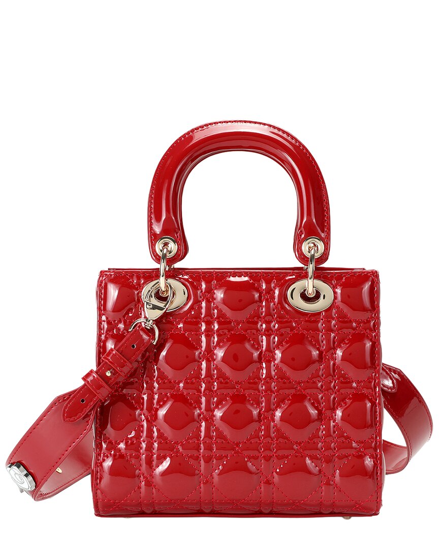 Tiffany & Fred Paris Tiffany & Fred Paris Mini Quilted Patent Satchel