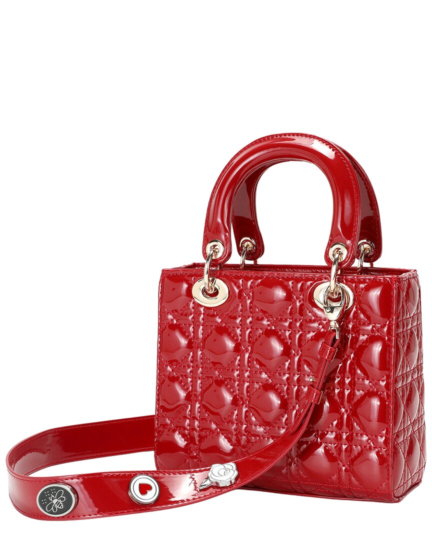 Tiffany & Fred Paris Tiffany & Fred Paris Mini Quilted Patent Satchel