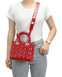 Tiffany & Fred Paris Tiffany & Fred Paris Mini Quilted Patent Satchel
