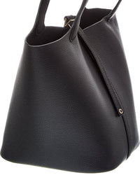 Tiffany & Fred Paris Pebbled Leather Bucket Tote