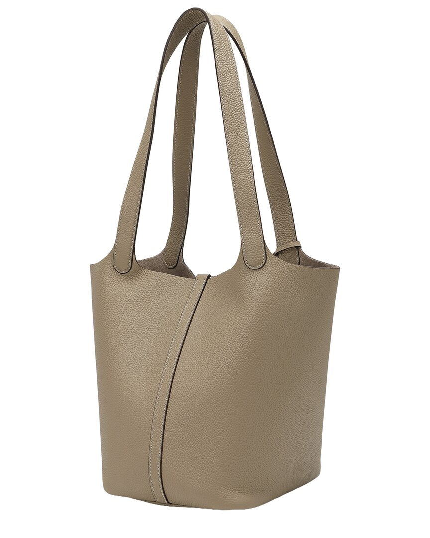 Tiffany & Fred Paris Tiffany & Fred Paris Pebbled Leather Bucket Tote