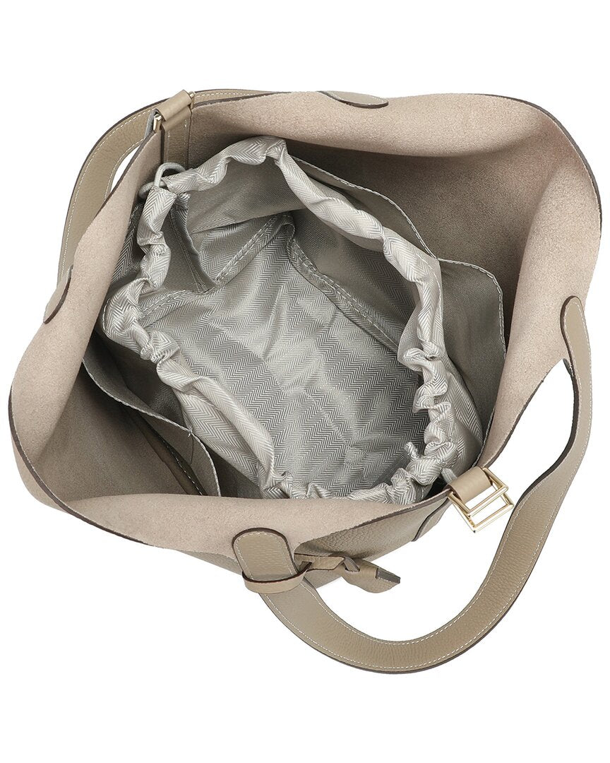 Tiffany & Fred Paris Pebbled Leather Bucket Tote – Bluefly