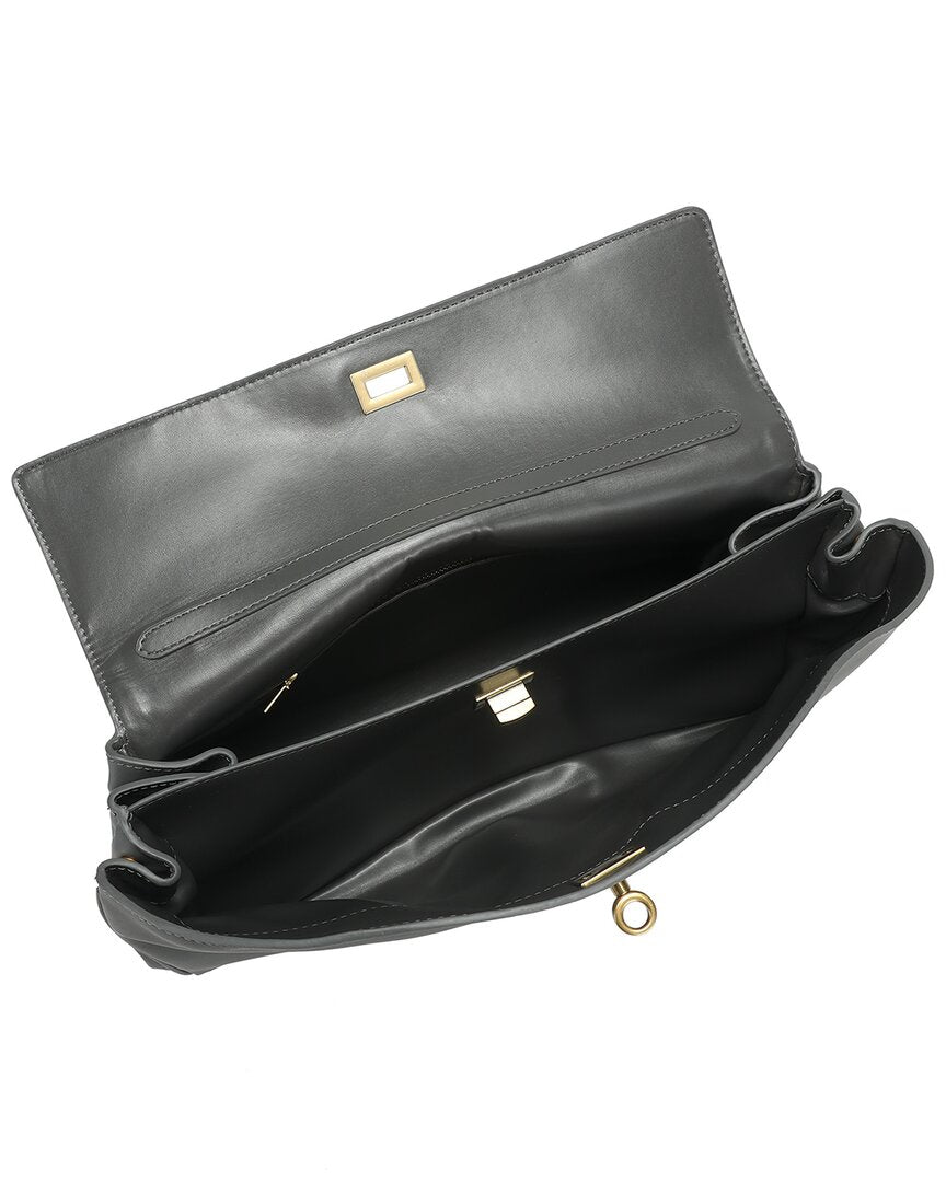 Tiffany & Fred Paris Large Smooth Leather Tote