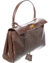 Tiffany & Fred Paris Large Smooth Leather Tote