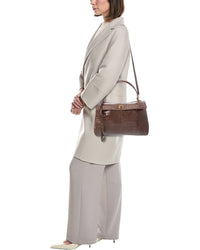 Tiffany & Fred Paris Large Smooth Leather Tote