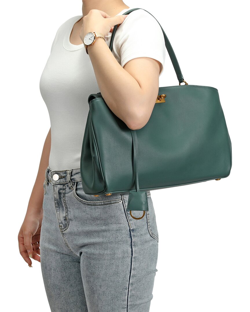 Tiffany & Fred Paris Tiffany & Fred Paris Large Smooth Leather Tote