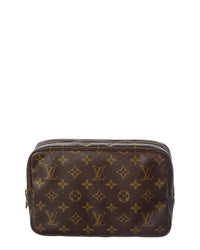 Louis Vuitton Louis Vuitton Brown Monogram Coated Canvas Trousse Toilette 23 (Authentic