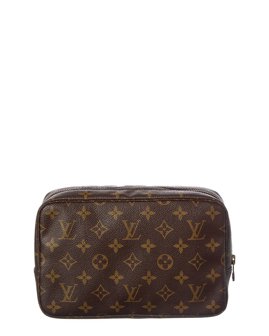 Louis Vuitton Louis Vuitton Brown Monogram Coated Canvas Trousse Toilette 23 (Authentic